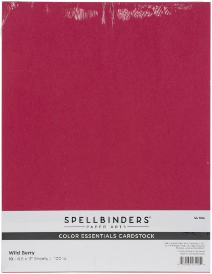 Picture of Spellbinders Color Essentials Cardstock 8.5"X11" 10/Pkg Wild Berry