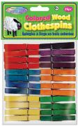 Picture of Wood Clothespins Colored 1.875" 24/Pkg