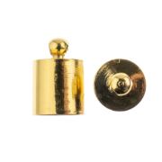 Picture of John Bead Cord End Cap 8x12mm 10/Pkg-Gold
