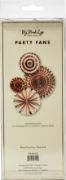 Picture of My Mind's Eye Basics Party Fans 4/Pkg Rose Gold Foil