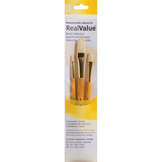 Picture of Natural Bristle Real Value Brush Set 3/Pkg