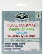 Picture of Karen Burniston Dies Word Set 3 - Holiday