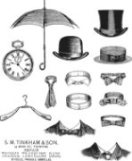 Picture of Tim Holtz Cling Stamps 7"X8.5" Distinguished