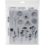 Picture of Tim Holtz Cling Stamps 7"X8.5" Mini Bouquet