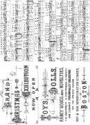 Picture of Tim Holtz Cling Stamps 7"X8.5" Music & Advert