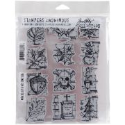 Picture of Tim Holtz Cling Stamps 7"X8.5" Mini Blueprint