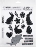 Picture of Tim Holtz Cling Stamps 7"X8.5" Spring Shadows