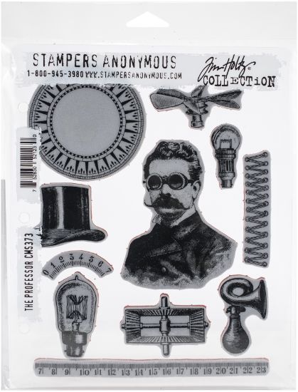 Picture of Tim Holtz Cling Stamps 7"X8.5" The Professor