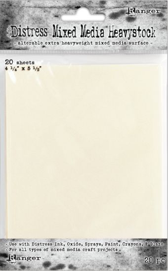 Picture of Tim Holtz Distress Mixed Media Heavystock Tags 20/Pkg 4.25"X5.5"