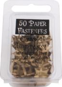 Picture of Creative Impressions Metal Paper Fasteners 50/Pkg Brushed Gold 6-Point Star