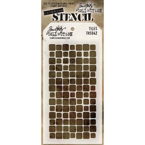Picture of Tim Holtz Layered Stencil 4.125"X8.5" Tiles