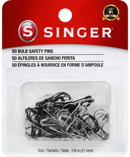 Picture of Singer Bulb Safety Pins  Size 7/8 50/Pkg