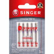 Picture of SINGER Universal Regular Point Machine Needles 5/Pkg-Size 16/100