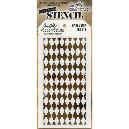 Picture of Tim Holtz Layered Stencil 4.125"X8.5" Harlequin