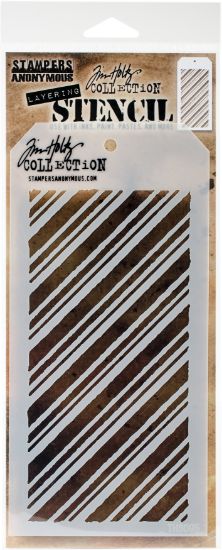 Picture of Tim Holtz Layered Stencil 4.125"X8.5" Peppermint