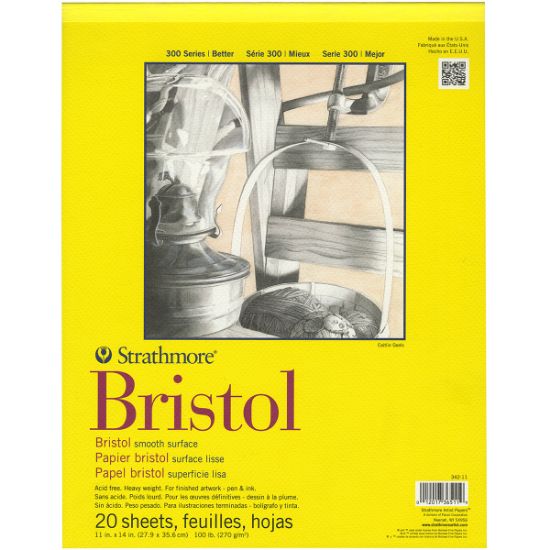 Picture of Strathmore Bristol Smooth Paper Pad 11"X14" 20 Sheets