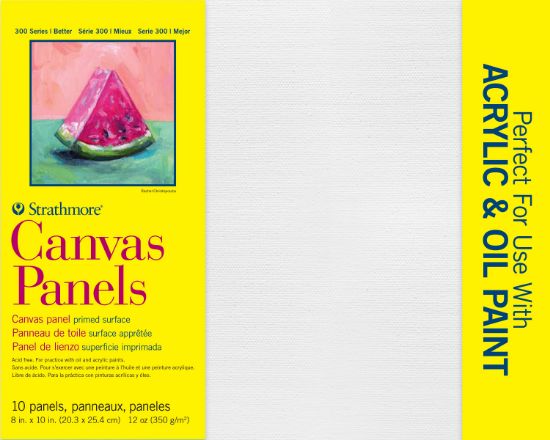Picture of Strathmore Canvas Panels 8"X10" 10/Pkg