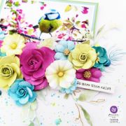 Picture of Prima Marketing Paper Flowers 9/Pkg-Postcards From Paradise - April Showers