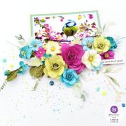 Picture of Prima Marketing Paper Flowers 9/Pkg-Postcards From Paradise - April Showers