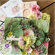 Picture of Prima Marketing Paper Flowers 9/Pkg-Postcards From Paradise - April Showers