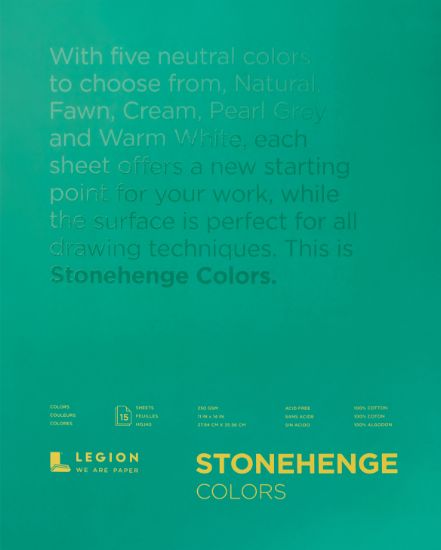 Picture of Stonehenge Paper Pad 11"X14" 15 Sheets/Pkg Multi Color 90lb