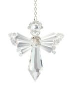 Picture of Solid Oak Birthstone Angel Crystal Suncatcher Ornament Kit-April/Diamond