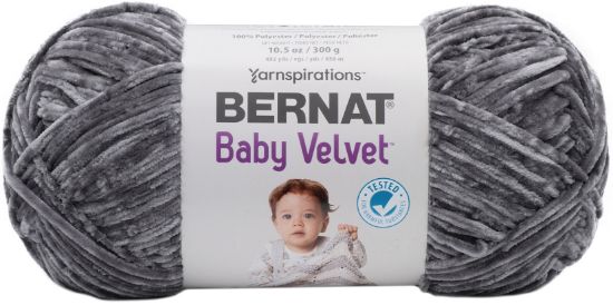Picture of Bernat Baby Velvet Big Ball Yarn-Vapor Gray