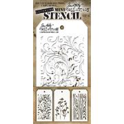 Picture of Tim Holtz Mini Layered Stencil Set 3/Pkg Set #10