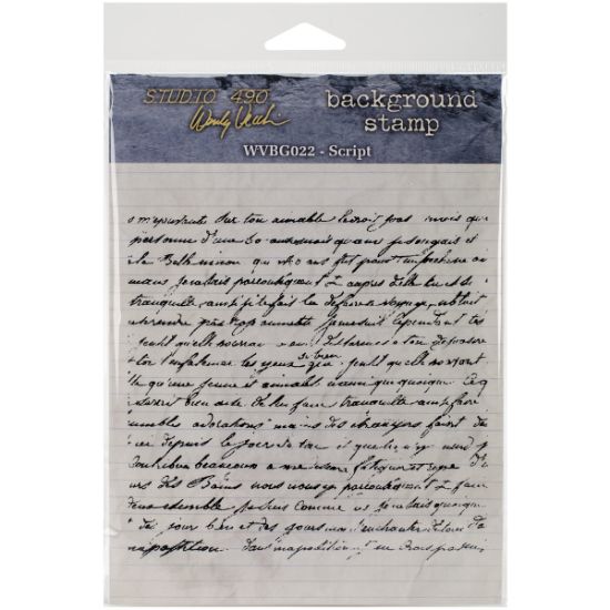 Picture of Studio 490 Cling Stamp 5"X5" Script