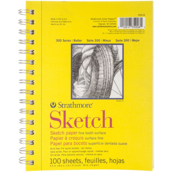 Picture of Strathmore Sketch Paper Pad 5.5"X8.5" 100 Sheets