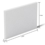 Picture of Styrofoam Block 18 Inch X 12 Inch X 1 Inch Bulk-White 20 pack
