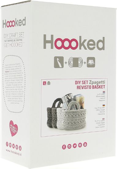 Picture of Hoooked Revisto Basket Kit W/Zpagetti Yarn Off White