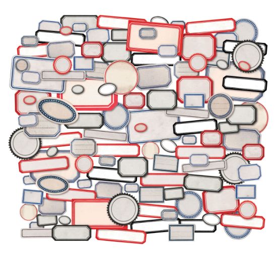 Picture of Idea-Ology Ephemera Snippets 120/Pkg Labels