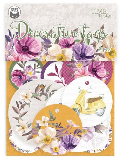 Picture of Time To Relax Double-Sided Cardstock Tags 9/Pkg-#01