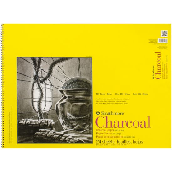 Picture of Strathmore Charcoal Spiral Paper Pad 18"X24" 24 Sheets