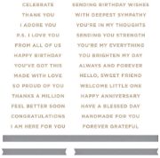 Picture of Spellbinders Glimmer Hot Foil Plate & Die Mini Everyday Sentiments