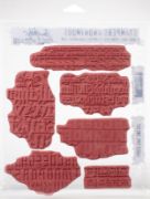 Picture of Tim Holtz Cling Stamps 7"X8.5" Faded Type