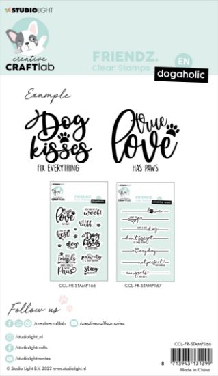 Picture of Studio Light Friendz Clear Stamps-Nr. 166, What The Woof Text Lines