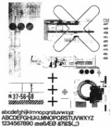 Picture of Tim Holtz Cling Stamps 7"X8.5" Glitch 2