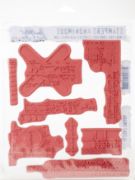 Picture of Tim Holtz Cling Stamps 7"X8.5" Glitch 2