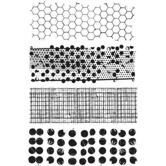 Picture of Tim Holtz Cling Stamps 7"X8.5" Mixed Media