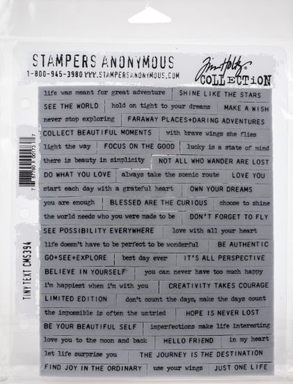 Picture of Tim Holtz Cling Stamps 7"X8.5" Tiny Text