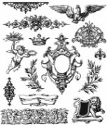 Picture of Tim Holtz Cling Stamps 7"X8.5" Urban Elements