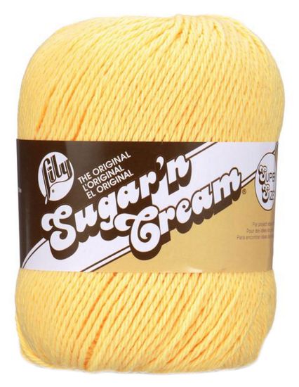 Picture of Sugar'n Cream Yarn - Solids Super Size Yellow