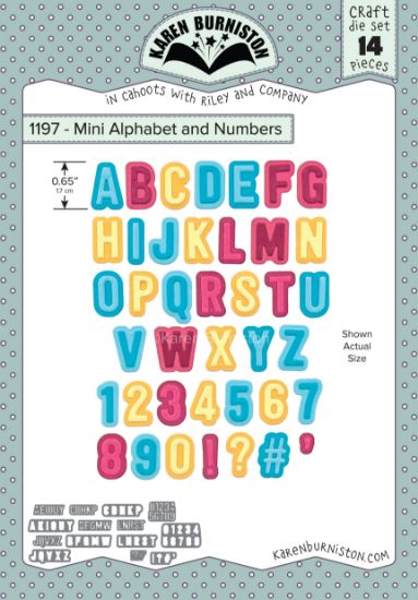 Picture of Karen Burniston Dies-Mini Alphabet & Numbers