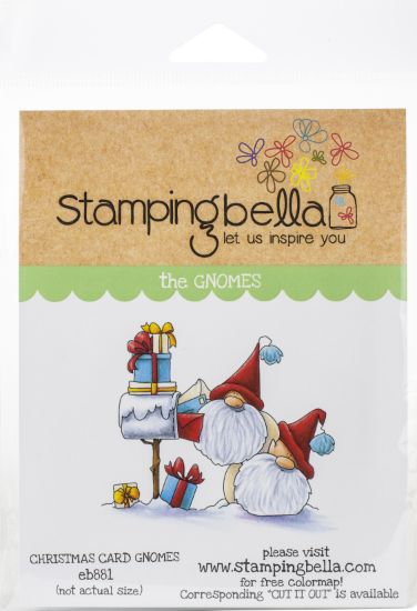 Picture of Stamping Bella Cling Stamps Christmas Card Gnomes
