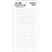Picture of Tim Holtz Layered Stencil 4.125"X8.5" Crocodile