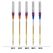 Picture of Titanium Universal Quilting Machine Needles Sizes 11/80 (3) & 14/90 (2)