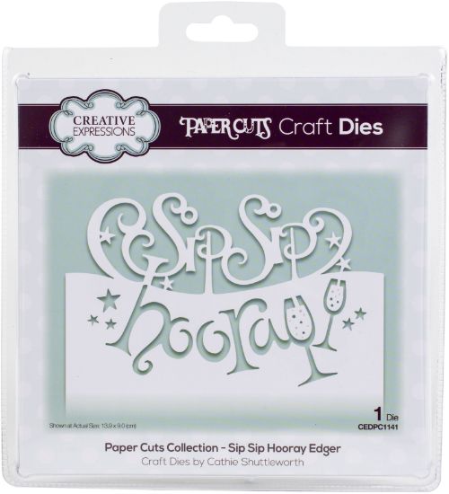 Picture of Creative Expressions Paper Cuts Edger Craft Dies Sip Sip Hooray