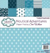 Picture of Creative Expressions Single-Sided Paper Pad 8"X8" 24/Pkg-Nautical Adventure By Sue Wilson